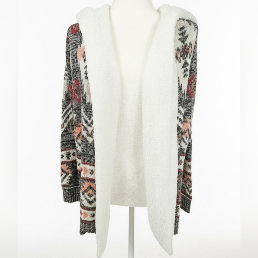 Grave Fame Womens Cozy Cardi Aztec